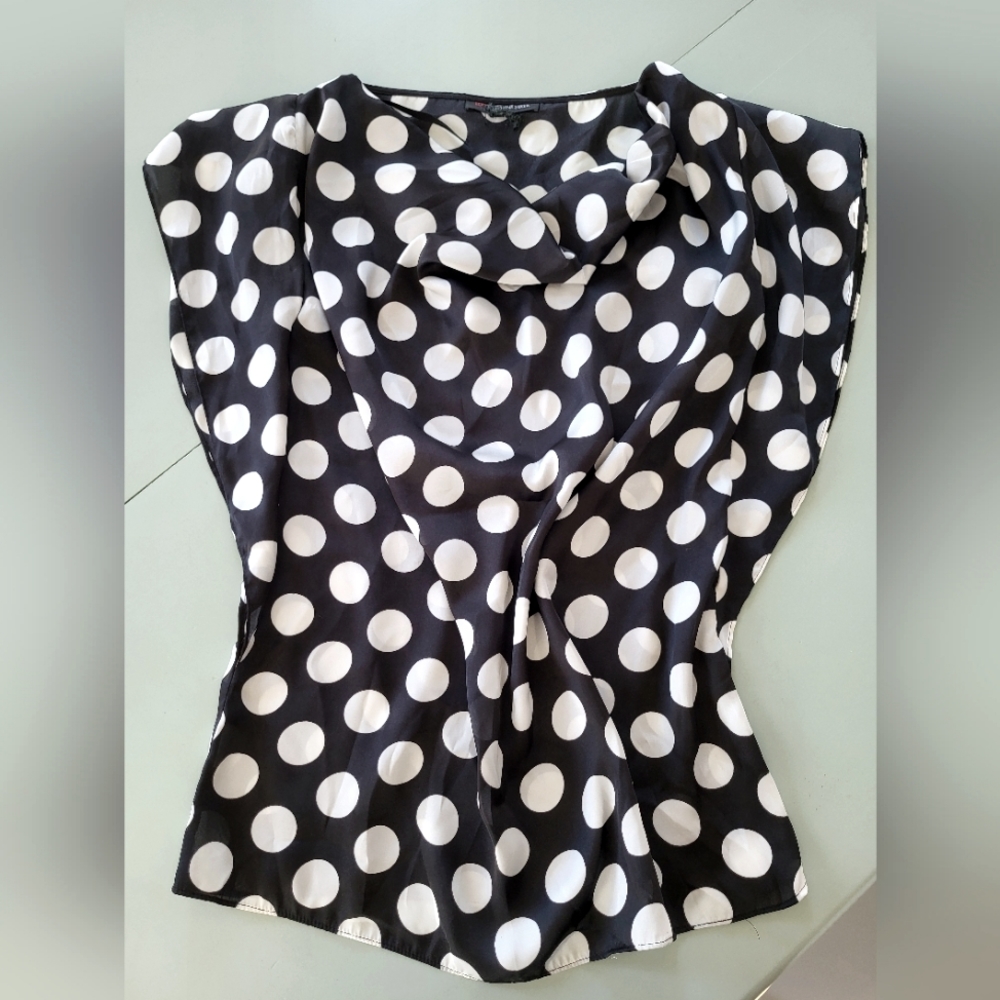 Edit by Jeanne Beker Polka Dot Shirt - Size XS